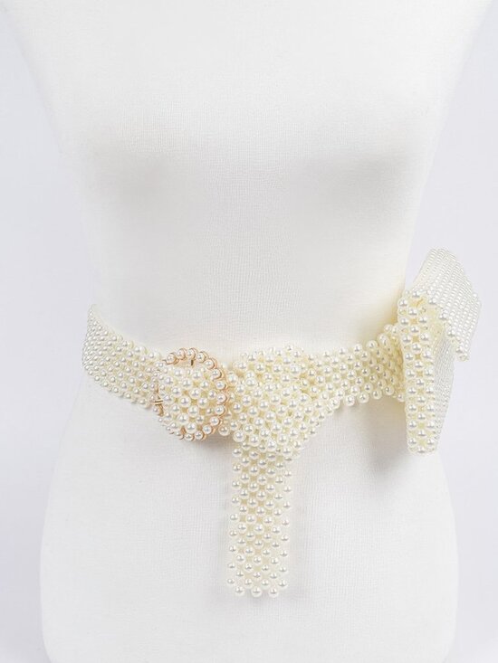 Handmade Faux Pearl Belt Bag main image 3
